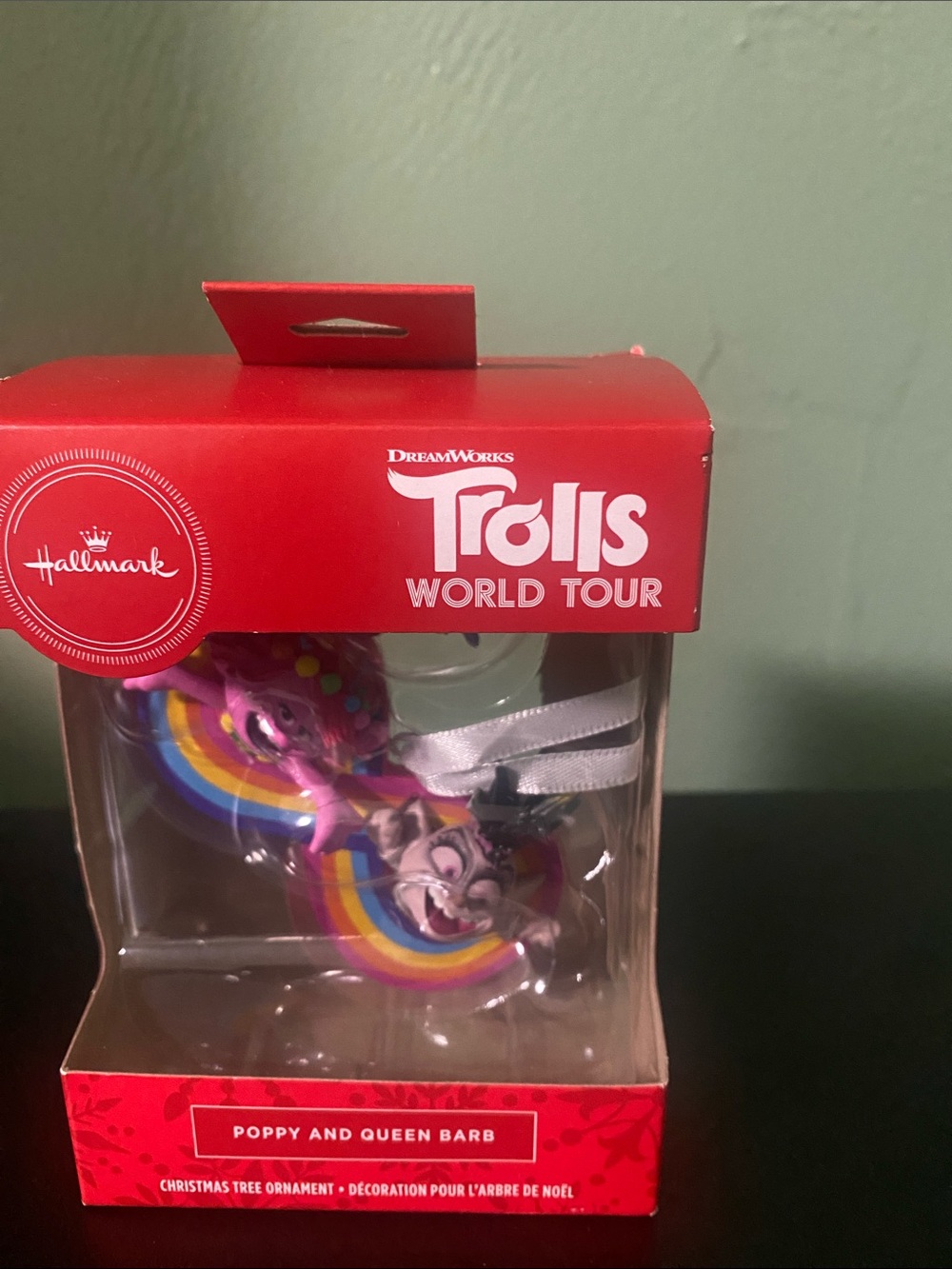 Hallmark Trolls World Tour Poppy and Queen Barb Christmas Tree Ornament